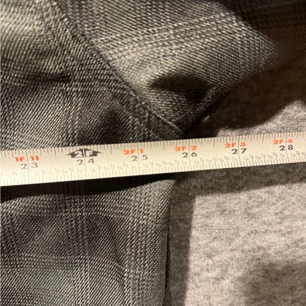 Dickies Fleece Lined Jacket mens XL 46-48 plaid gray black snap button up heavy - Picture 11 of 11